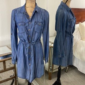 Denim Button up dress